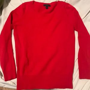J Crew XS long sleeve soft, thin and circle neck sweater